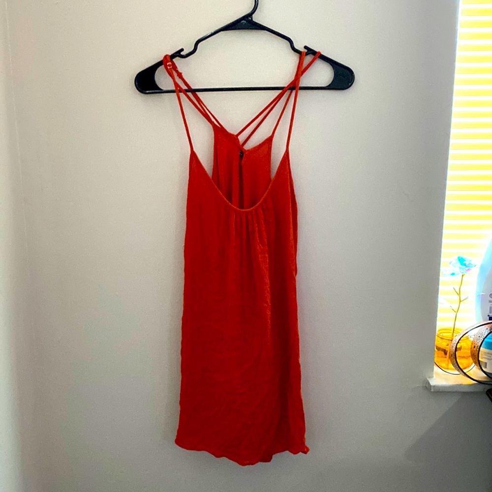 Orange summer dress